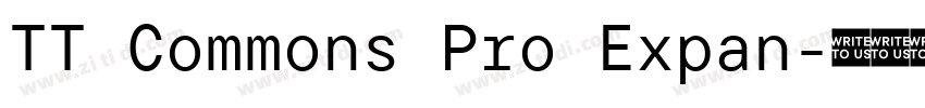 TT Commons Pro Expan字体转换 TT Commons Pro Expan字体转换